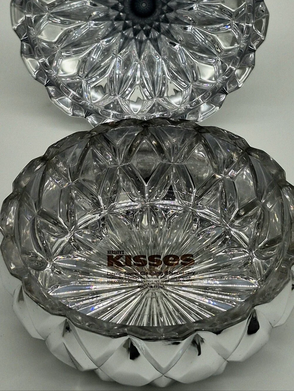 ✨ Hershey's Kisses Silver Candy Dish w/ Box by Godinger
